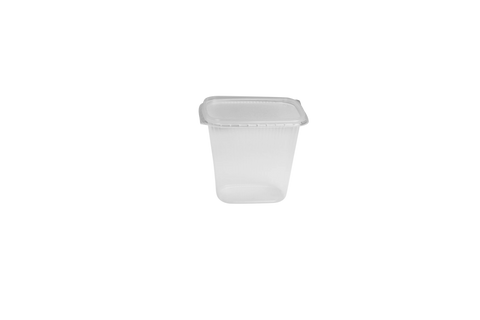 Feinkostbecher Eckig 500ml mit Deckel